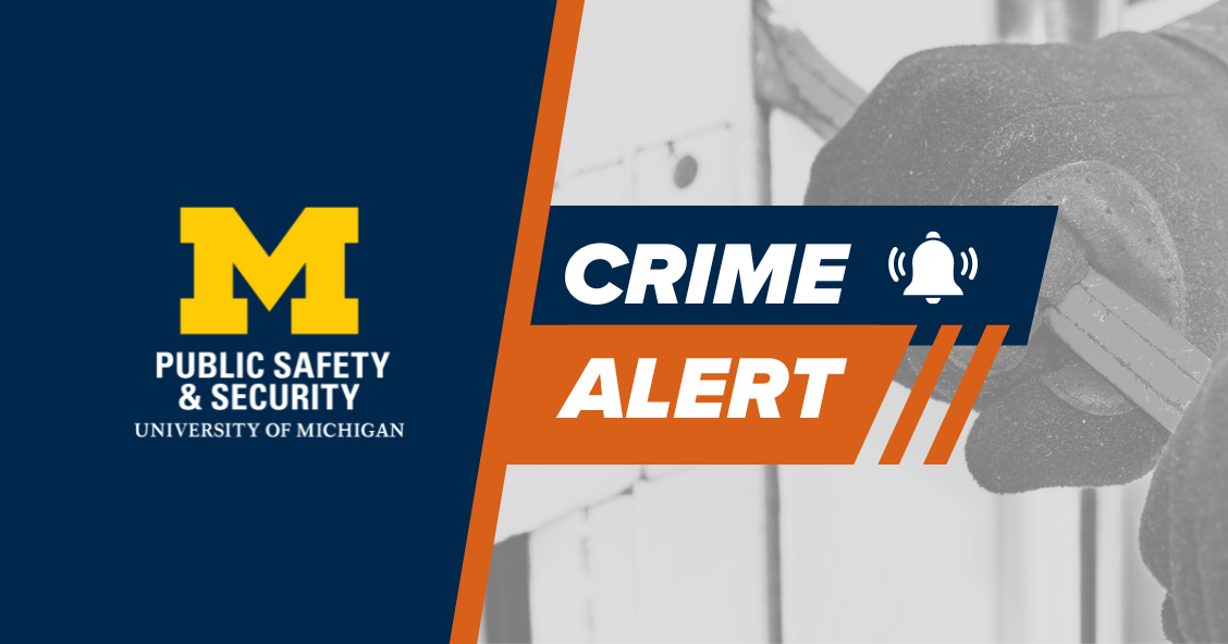 Graphic of a person breaking into a building with Crime Alert overlayed.